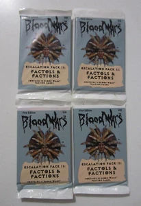 Vintage 1995 Blood Wars Factols & Factions 1st ed Card Game Boosters x 4 pkt #D - Picture 1 of 3