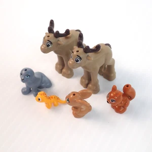 Lego Tiere Robbe Kaninchen Eidechse Eichhörnchen & Baby Rentier Menge 6 - Bild 1 von 3