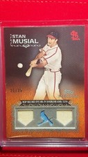 STAN MUSIAL 2009 Topps Sterling Triple Game Use Relic /25 St. Louis Cardinals 