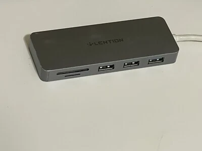 LENTION USB-C to 3 Ports USB 3.0 Hub Adapter SD Card Reader for MacBook Pro hp - Image 1 of 3