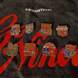 49ER GAME DAY PINS GAMEDAY LEVI STADIUM RARE 2023 2024 SEASON GAMEDAY - Picture 1 of 17