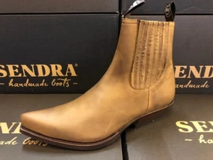 Sendra Boots Cowboystiefel Westernstiefel 1692 Braun - Picture 1 of 1