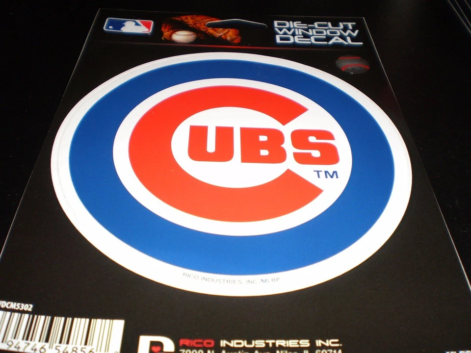 NUEVO Chicago Cubs Troquelado 5.5 x 5.5 Calcomanía Emblema Ventana Multiuso Foto 1 de 1