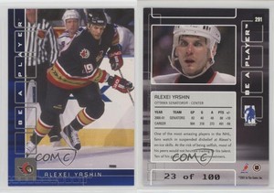 2001-02 ITG Be A Player Memorabilia Sapphire /100 Alexei Yashin #291