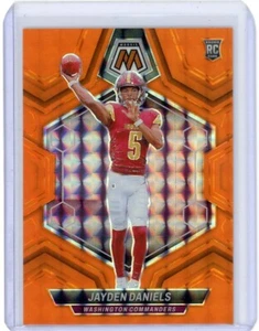 2024 Panini Mosaic Jayden Daniels RC Fluorescent Orange /25 Prizm #302 - Bild 1 von 2