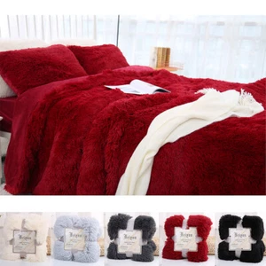 Kuscheldecke Wohndecke Tagesdecke 160x200/200x220/220x240 Felloptik Fellimmitat - Bild 1 von 17
