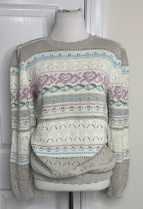 Damen VINTAGE Beldoch Popper Pullover Strickpullover • Gr. M * Neu mit Etikett - Bild 1 von 11