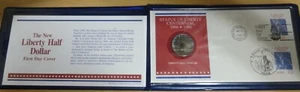 US 100th ANNIVERSARY OF STATUE OF LIBERTY COMBO $1/2 COIN FIRST DAY COVER STAMPS - Picture 1 of 5