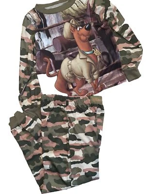 SCOOBY-DOO Niños PAJAMA Manga Larga Camuflado Talla 8 Usado Excelente Estado Foto 1 de 4