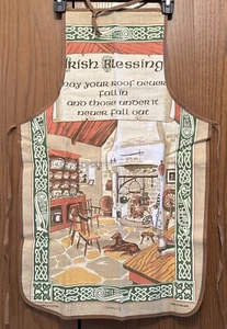 Causeway Irish Blessing Leinen/Baumwolle Stoff Schürze ~ Irland - Bild 1 von 12