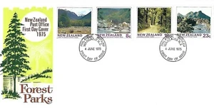 NEW ZEALAND 1975 FIRST DAY COVER STATE FOREST PARKS, LAKE SUMNER, COROMANDEL - Picture 1 of 1