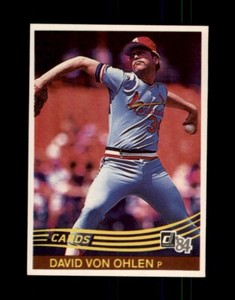 1984 Donruss #205 Dave Von Ohlen SET BREAK