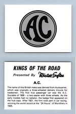 A.C - Kings Of The Road 1977 Mister Softee Card