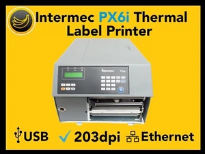 Intermec PX6i 203 dpi Thermal Label Printer with USB &Ethernet PX6C010000001120 - Picture 1 of 5