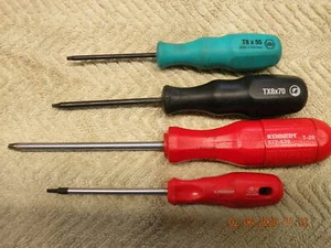 x4 off Torx keys T8X55 T8X70 T9X75 T20 used Lot #7 - Picture 1 of 2