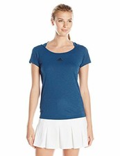 adidas Performance Women's Tennis Climachill Tee, Chill Tech Steel, Large