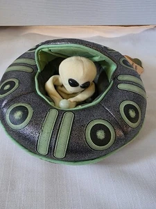 VOLKSSCHWÄNZE FOLKMANIS ALIEN IM RAUMSCHIFF PUPPE EINGESTELLT NEU! - Bild 1 von 7