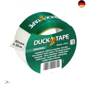 Duck Tape Original Gewebeband Transparent 50 mm x 25 m - Panzerband Extra Stark - Bild 1 von 7