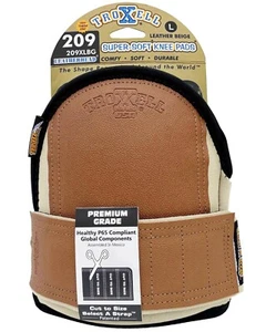 TROXELL USA SuperSoft Leatherhead Kneepads - (Large Size / Bagged in Pairs) - Picture 1 of 5