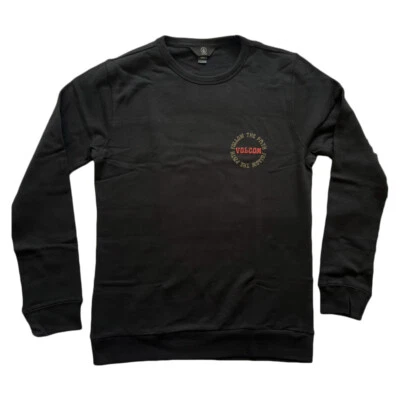 Volcom Dither Crew Fleece Sweater Pullover Schwarz Herren Men Black - Bild 1 von 4