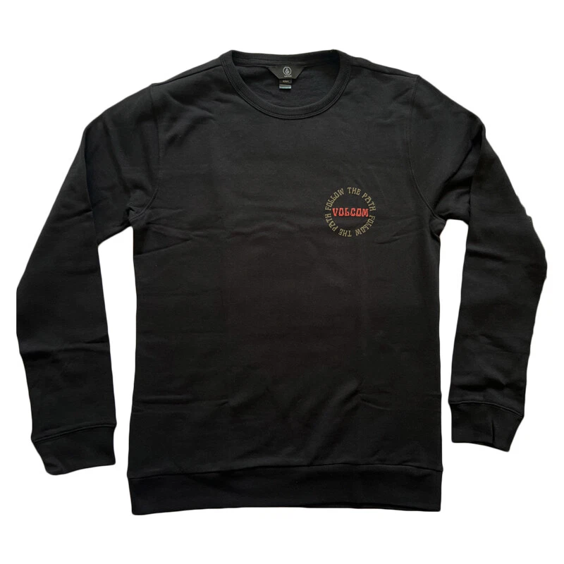 Volcom Dither Crew Fleece Sweater Pullover Schwarz Herren Men Black - Bild 1 von 4