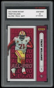 TRENT WILLIAMS 2021 PANINI INSTANT ALL-PRO 1ST GRADED 10 CARD #AP7 49ERS