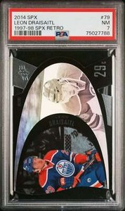 2014-15 SPx 1997-98 SPx Retro #79 Leon Draisaitl Rookie PSA 7 (7788) (J)