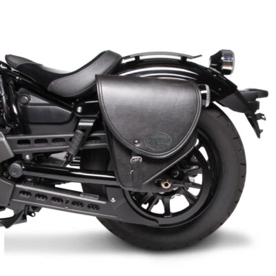 Bisaccia Moto Custom Indiana 10l Nero Sinistra - Immagine 1 di 4