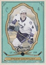 2009-10 UD Champ's GREEN #87 VINCENT LECAVALIER - Tampa Bay Lightning