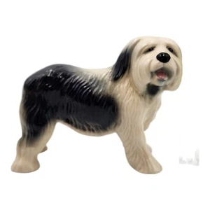 Coopercraft Old English Sheepdog Darker Coated Vintage Large Figurine - Picture 1 of 10