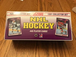 Score Hockey NHL 1991 Complete Set Factory Sealed 440 Cards - Imagen 1 de 3