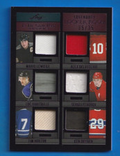 2022-23 Leaf In The Game Used LEMIEUX / HORTON / FEDEROV LOCKER ROOM RELIC /35