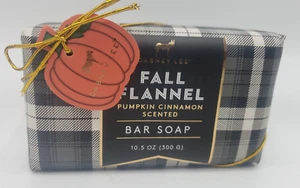Dabney Lee Fall Flannel Pumpkin Cinnamon Scent Luxury Bath Bar Soap 10.5 oz NEW - Picture 1 of 3