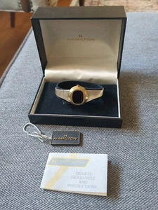 RARE VINTAGE HAMILTON Red LED 10Kgf LADIES WATCH In Box For Parts NO RETURNS - Picture 1 of 18