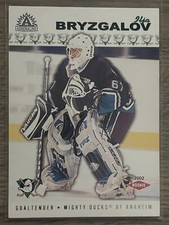 2001-02 Pacific Adrenaline Ilya Bryzgalov Rookie Anaheim Mighty Ducks #201