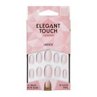 Elegant Touch 'Jackie' Oval Shape Pale Pink False Nails Tips - 24 Pack w/ Glue
