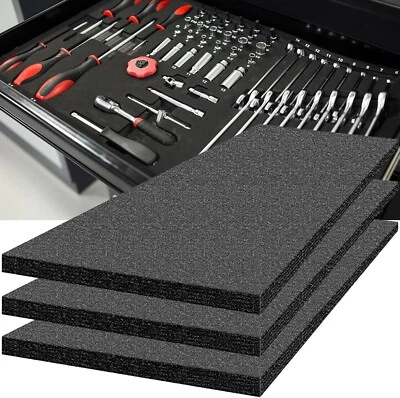 ONREVA Tool Box Foam Inserts for Cases Polyethylene Foam Sheets Toolbox Foam Organizer