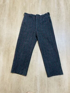 Woolrich Wool Trousers Men Heavy Hunting Pants 1990 No Tag Check Measurements - Picture 1 of 17