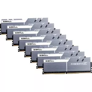 128GB G.Skill DDR4 Trident Z 3600Mhz PC4-28800 CL17 White/Gray 1.35V(8x16GB) - Picture 1 of 5