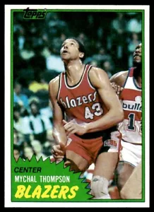 1981-82 Topps Mychal Thompson Portland Trail Blazers #36 - Imagen 1 de 2
