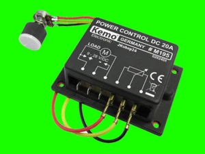 M195 Leistung-Regler POWER Steuerung 9-28V/DC | 20A Motorregler Lampen-Dimmer - Bild 1 von 3