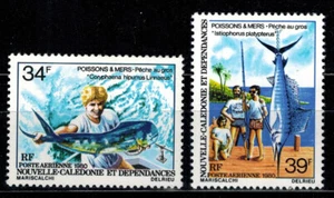 Briefmarke Luftpost PA Nr. 202 und 203 aus Neukaledonien postfrisch ** postfrisch - Bild 1 von 1