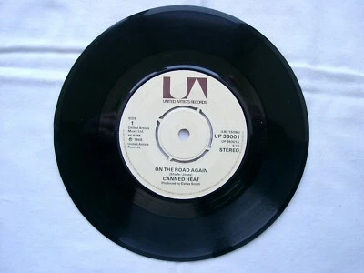 CANNED HEAT - On The Road Again 7" - UP 36001 - UK - Image 1 of 2