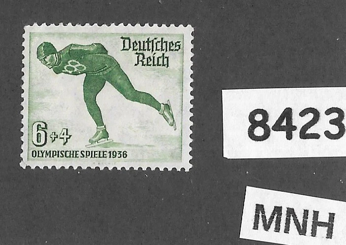 MNH Stamp  B80   1936 Berlin Germany Winter Olympics Ice speed skating   #8423 - Image 1 of 1