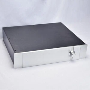 Power Amplifier Case Aluminum Chassis Pass DIY HiFi Project Case W430 H90 L358 - Picture 1 of 5