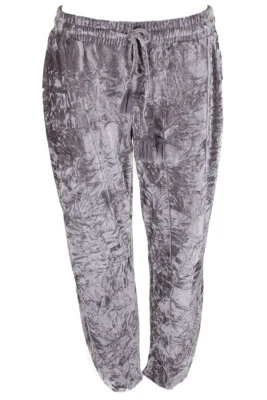 Pantalones American Rag Plateados Cordón Terciopelo Pierna Tulipán XS Foto 1 de 3