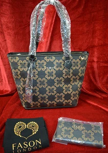 NEGRO/DORADO Damas Bolso de Diseñador y Cartera GRATIS - Regalo de San Valentín - PO GRATIS - Imagen 1 de 9