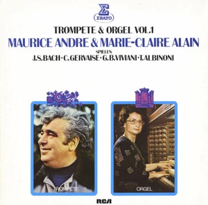 BACH GERVAISE VIVIANI ALBINONI Trumpet & Organ ANDRE ALAIN ERATO ZL-30594 - Imagen 1 de 3