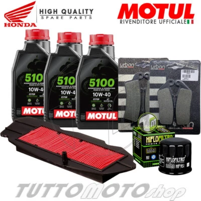 MOTUL - HIFLO - BRAKING Tagliando HONDA Silver Wing 400 2006 2007 2008 / Kit Olio Motul Filtri Pastiglie