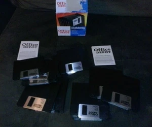 20 Office Depot IBM 3.5" 2HD diskettes 3 1/2" disks 1.44MB high density UNSEALED - Afbeelding 1 van 4